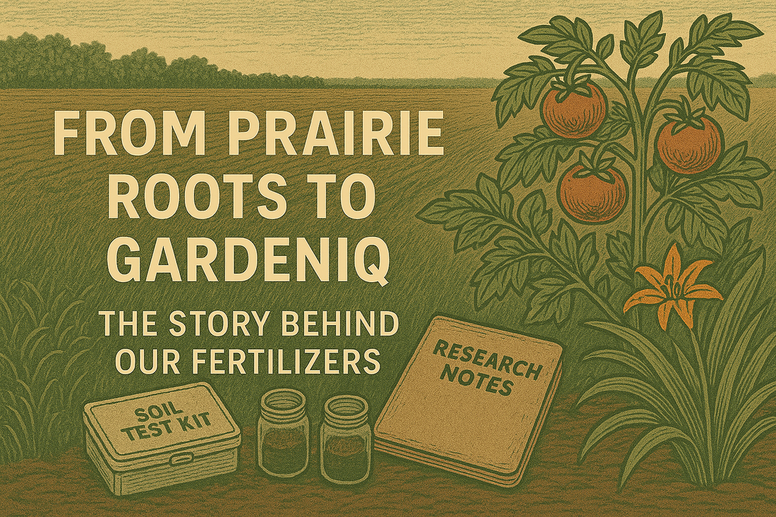 🌾 From Prairie Roots to GardenIQ: The Story Behind Our Fertilizers