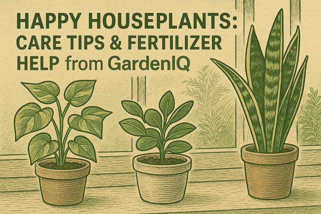 🪴 Happy Houseplants: Care Tips & Fertilizer Help from GardenIQ