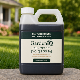 Lawn Fertilizer with Iron – Dark Venom [3-0-5 + 1.5% Iron] — 64oz / Half-Gallon