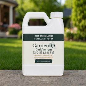 Lawn Fertilizer with Iron – Dark Venom [3-0-5 + 1.5% Iron] — 32oz / Quart